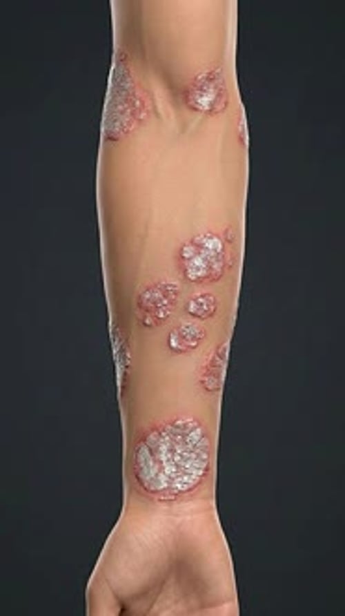 Psoriasis - Skin Plaques & Scales 3D Medical Animation | Manestream Den