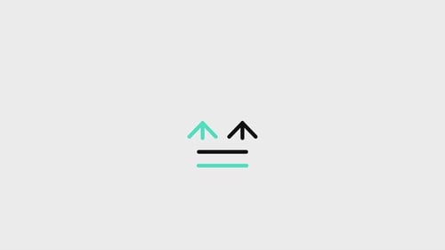 Minimalist Upward Arrows Growth Animation