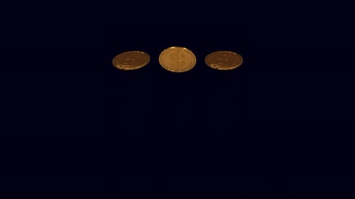 Bouncing Gold Dollar Coins Loop