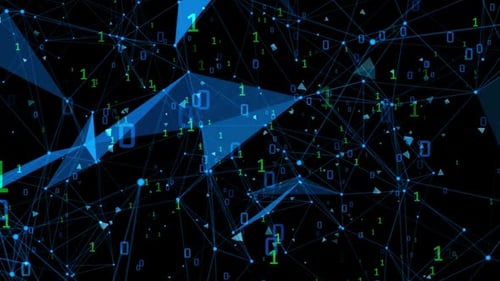 HD Plexus Network Background | Digital Technology Connection Web Animation Loop