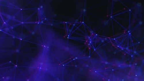 Glowing Plexus Network Abstract Digital Connections