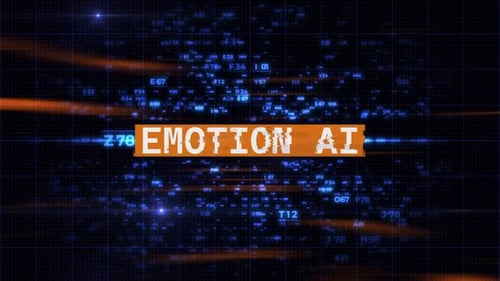 Animated Digital Technology Background with Code Stream and Text Reveal