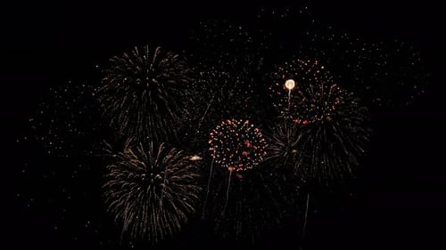 Real fireworks show performance display celebration festival holiday dark sky 2025