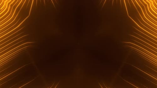 Abstract Neon Geometric Lines Flowing Background Loop