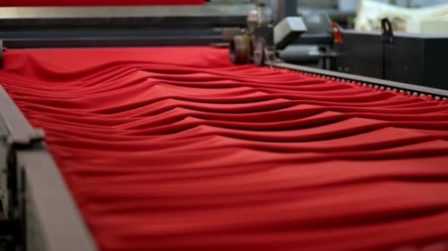 Mass Production Fabric Line in Textile Factory