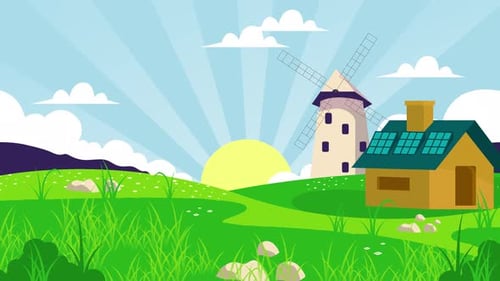 Natural Village Animation