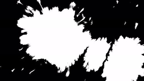 White Ink Spreading Slowly on Black Background