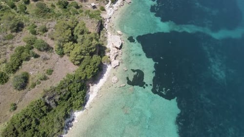 Vista aérea de la costa de la isla de Zakynthos 2