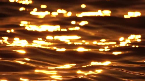 Sea Water Surface Low Angle View Over Clear Azure Sea Water Sun Glare Abstract Nautical Summer Ocean