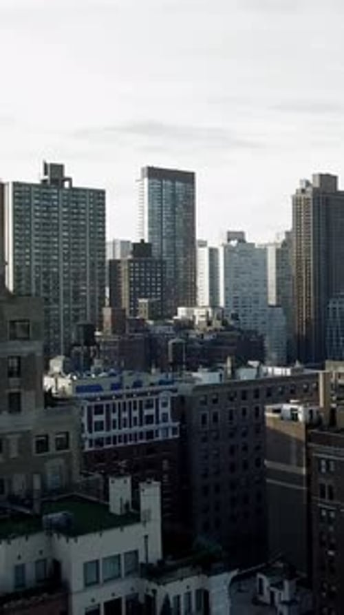 Aerial View of a Dense Urban Cityscape