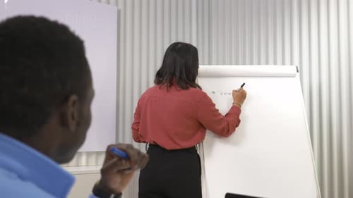 Young Adults Collaborating in a Productive Office Meeting