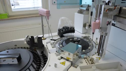 Automated Lab Machine Testing Vials