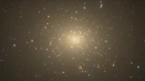 Seamless Golden Twinkling Stars Space Background