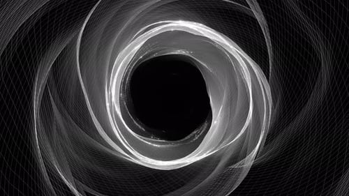 White Waved Magic Cave Background Vj Loop In 4K
