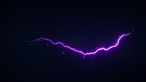 Abstract glowing wave lines and shiny particles