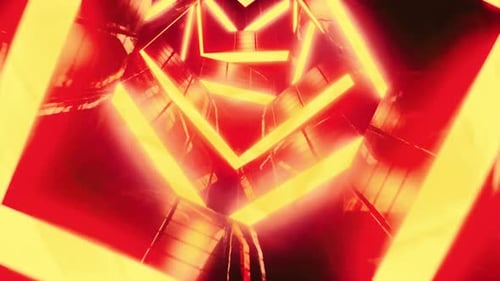 Neon Light Corridor Background