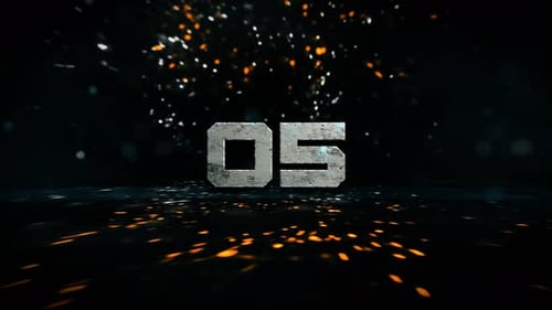 Luxury Cinematic Countdown //10 Digit Simple Elegant Countdown