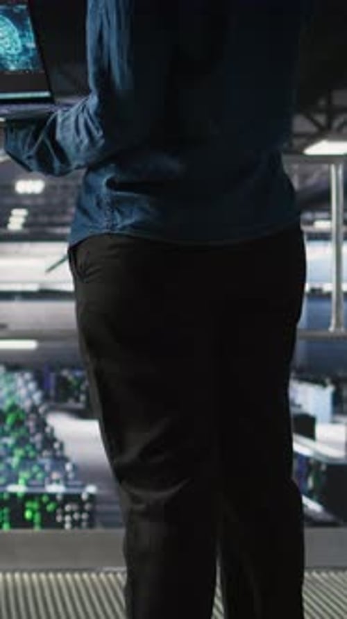 Vertical Video Data Center System Administrators Using Artificial Intelligence