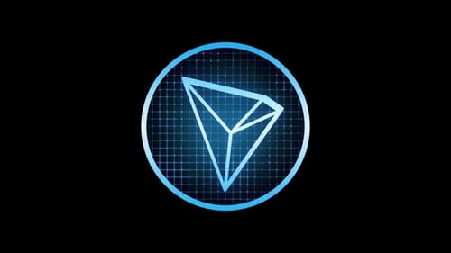 Icône de cryptographie numérique Tron Trx
