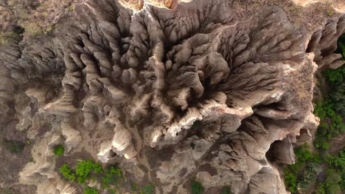 Flowing erosion landform in Yunnan, China