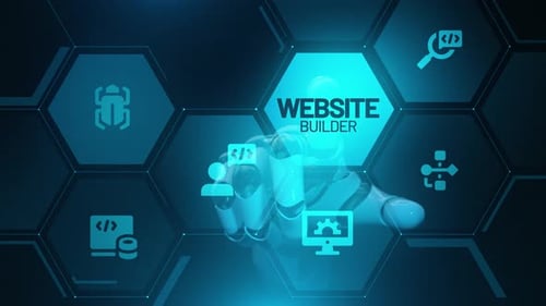 Website Builder touch screen animation