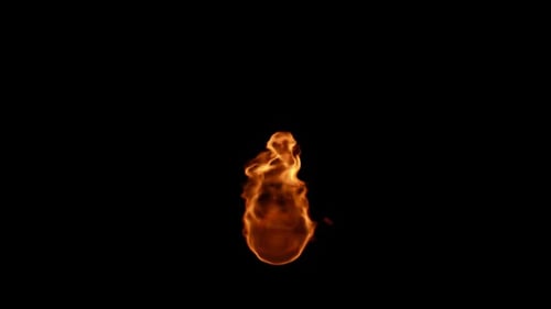 Realistic Upward Burning Fire Flame Animation