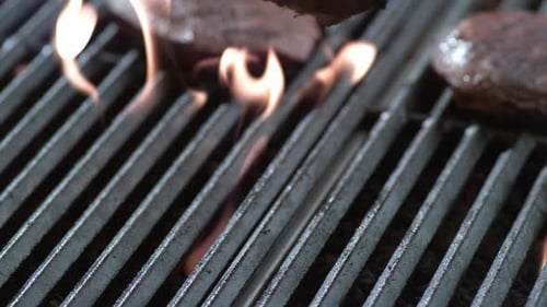 Steak auf dem Grill rein, auf Phantom Flex