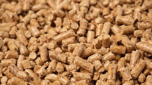 Wood Pellets Biomass Biofuel Wooden Pellets Background Renewable Alternative Energy Bio Fuel Organic