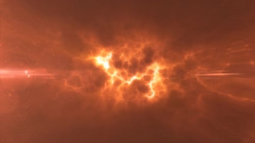 Yellow energy glowing magic waves and electric lightning charges high-tech digital iridescent liquid