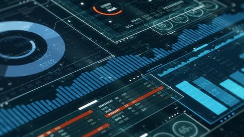 stock market, financial charts