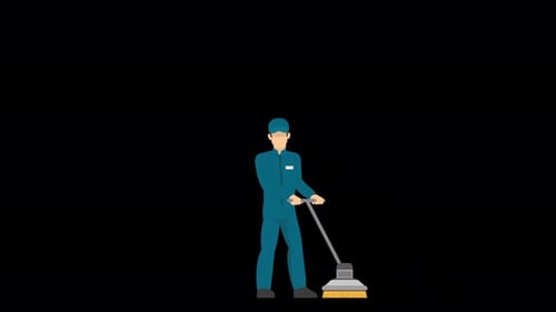 2D Character Cleaning Service Alpha Channel 4K