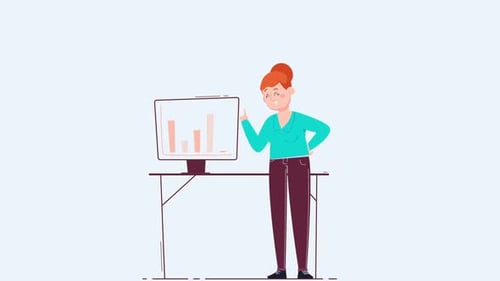 Businesswoman Presenting Charts