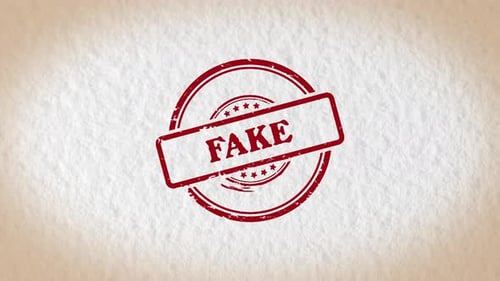 Red Fake Stamp Mark Animation