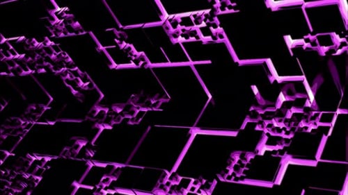 Moving space with cyber square pattern