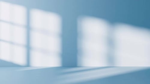 Empty room with light comes in