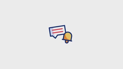 Animated Notification Icons: Bell and Speech Bubble Alert