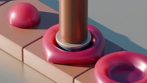 Inflating Abstract Shape 3D Loop