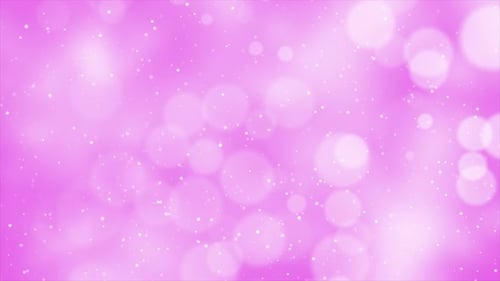 Pink Blurred Particle Bokeh Background Loop