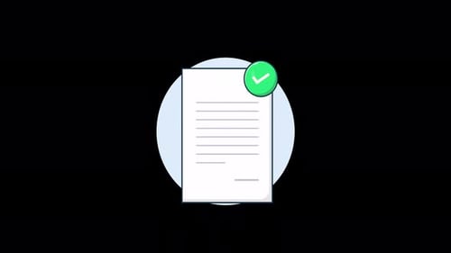 Animationsvideo zum verifizierten Dokumentkonzept — transparent