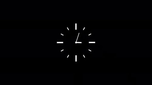 Minimalist Clock Icon Animation
