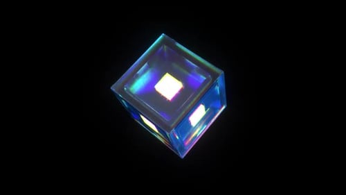 Tripple Glass Cube Rotation Loop