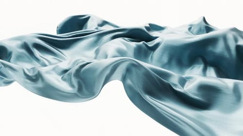 Elegant Fluid Silk Fabric Animation Background