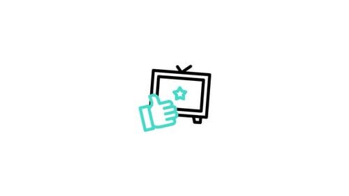 Icono animado de recomendación