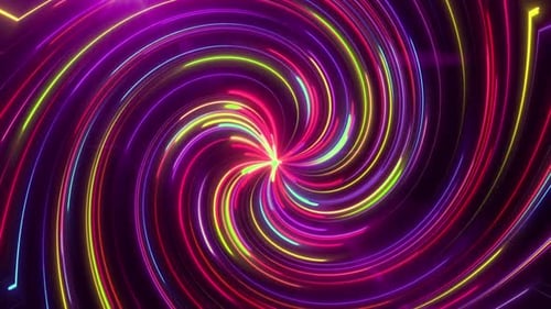 Abstract blue purple swirl twisted abstract tunnel background animation
