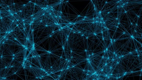 3D animation of the geometric shape of a lattice in space. Alpha Channel.