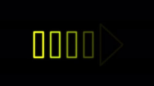 Animated Neon Arrow Directional Progress Bar Loop