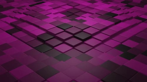 Pink Cubes Wave Loop Background