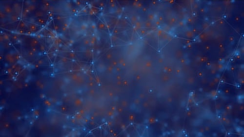 Star Zoom Hyperspace Magic Particles Loop Background Particles on Black Background Glitter Particles