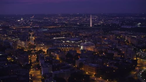 Washington d c sunrise a breathtaking aerial view over the United States capital