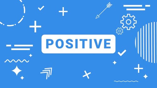 Infográfico informativo elegante, animação em loop, título positivo, infográfico, elementos de fundo